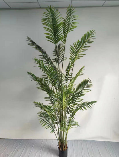 Имитация раскидистого подсолнуха в горшке с зеленым растением