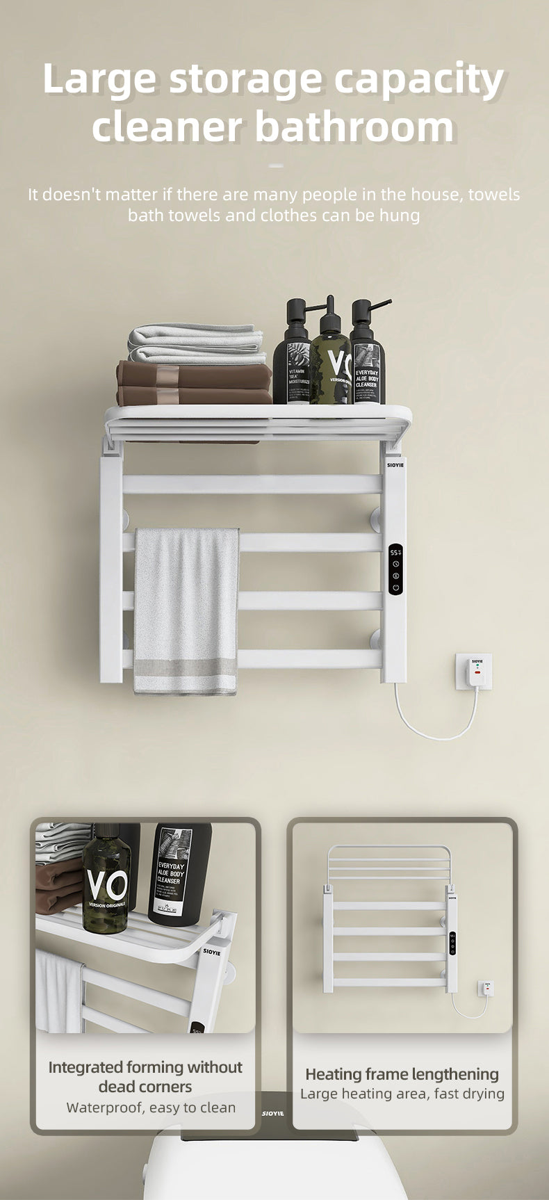 R325 Smart Electric Towel Rack