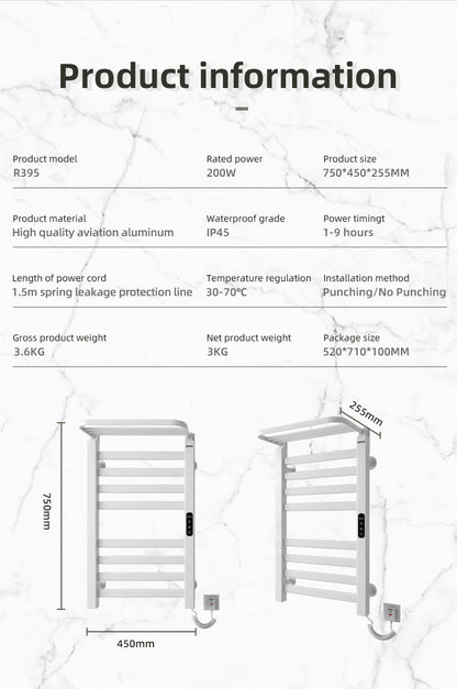 R395 Smart Electric Towel Rack