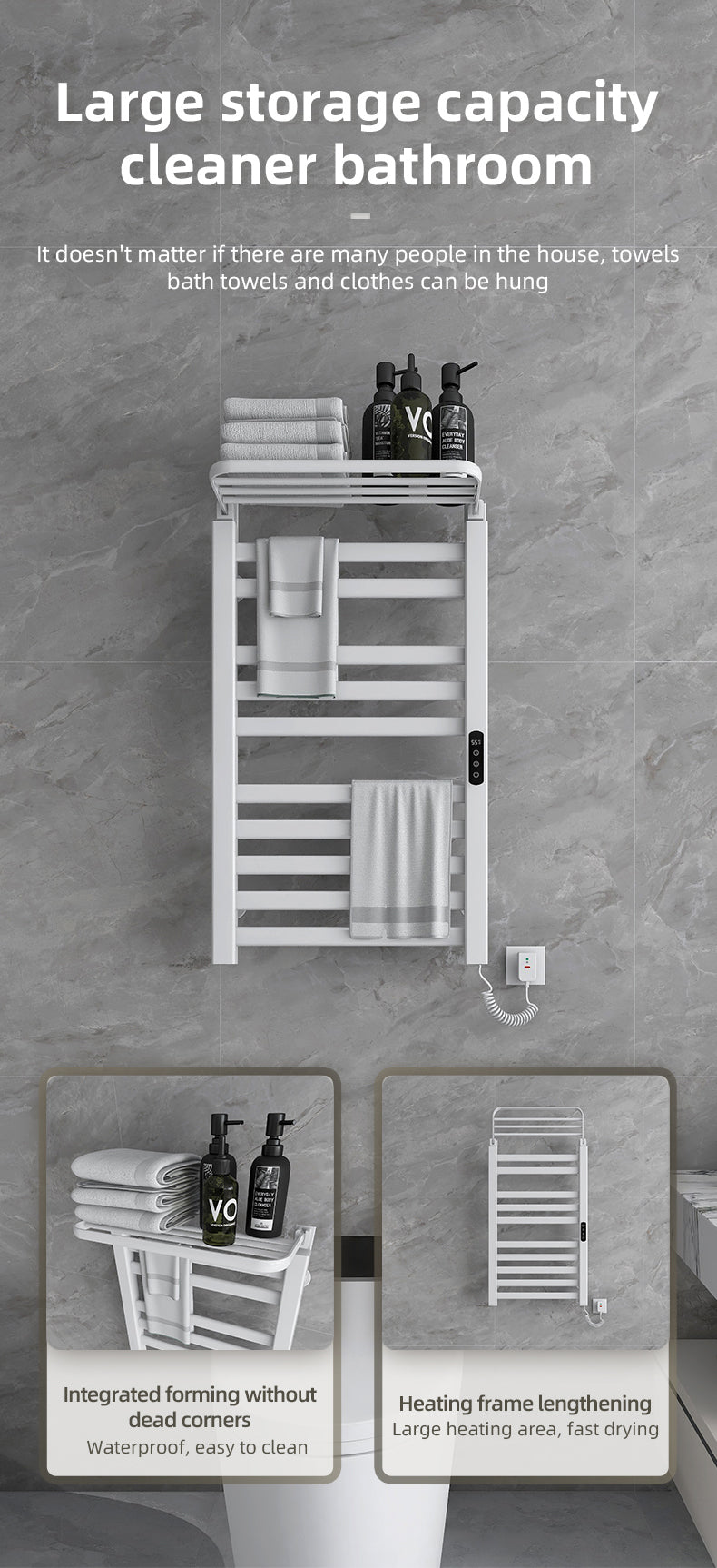 R396 Smart Electric Towel Rack