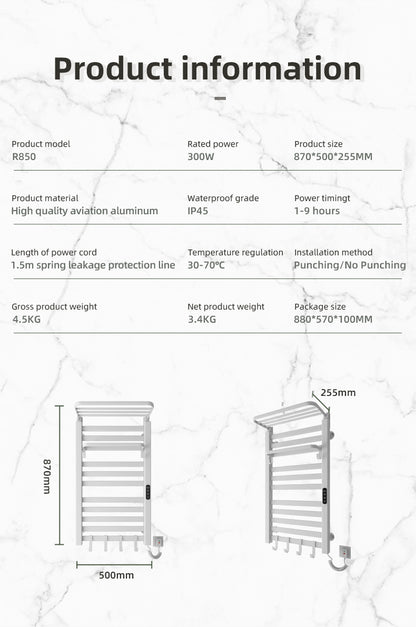 R850 Smart Electric Towel Rack
