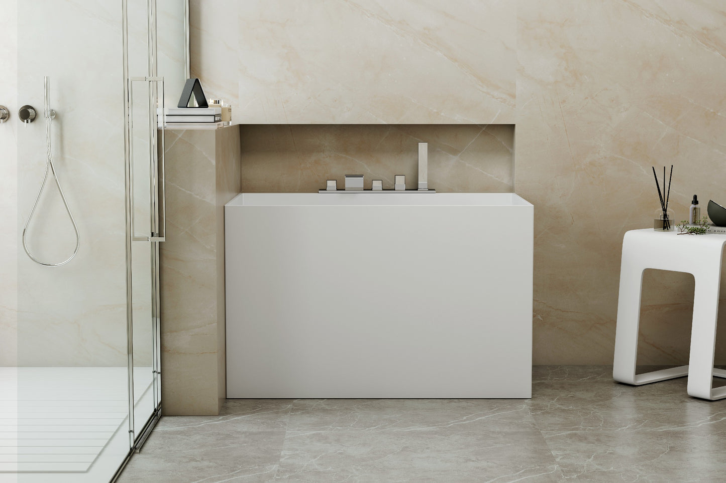 Square Solid Surface Bathtub 842