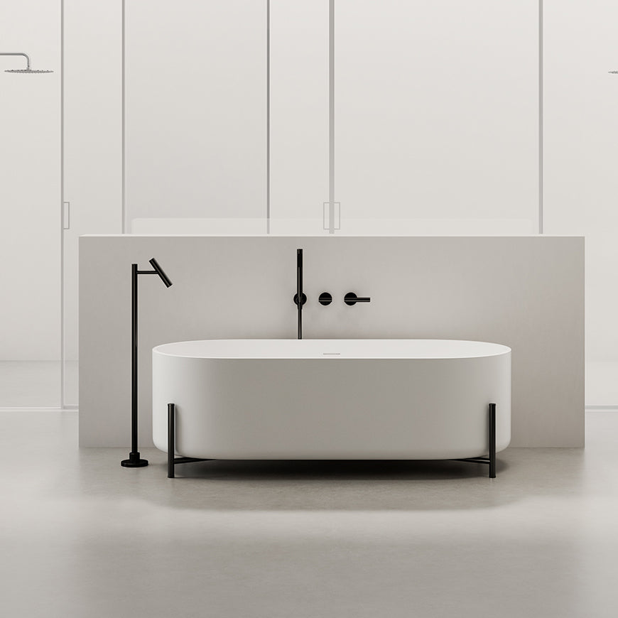 Elevated Oval Solid Surface Freestanding Tub 8566