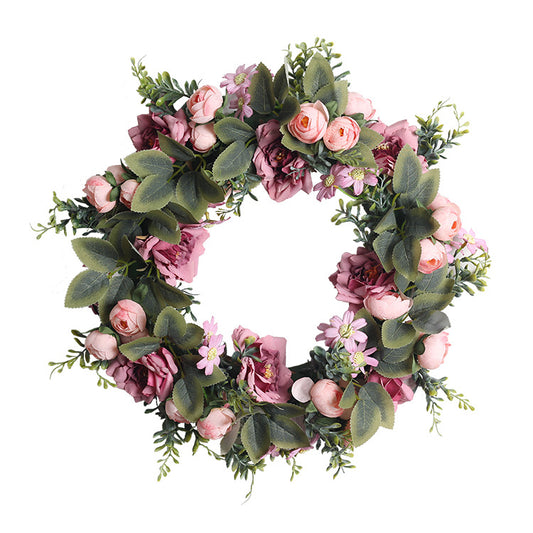 Simulated Eucalyptus Wreath Door Pendant