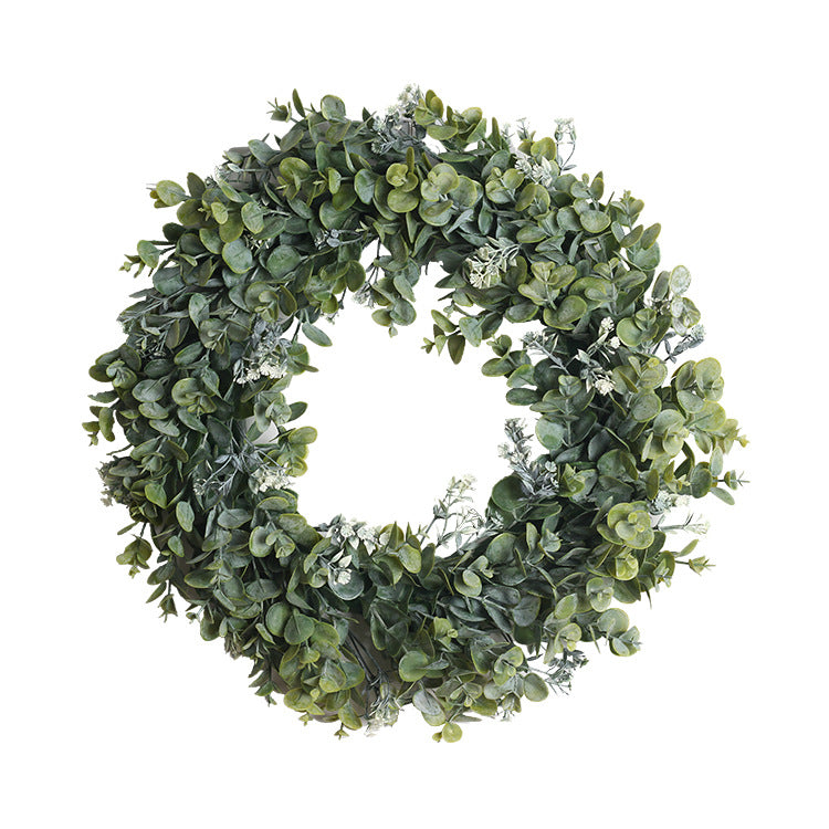 Simulated Eucalyptus Wreath Door Pendant
