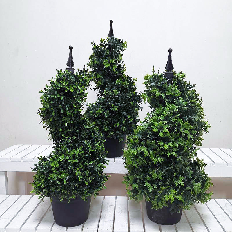 Spiral Tree Simulation Potted Plant