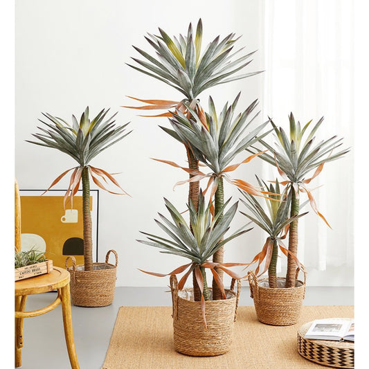 Simulated Green Plant Agave Plant Floor Bonsai