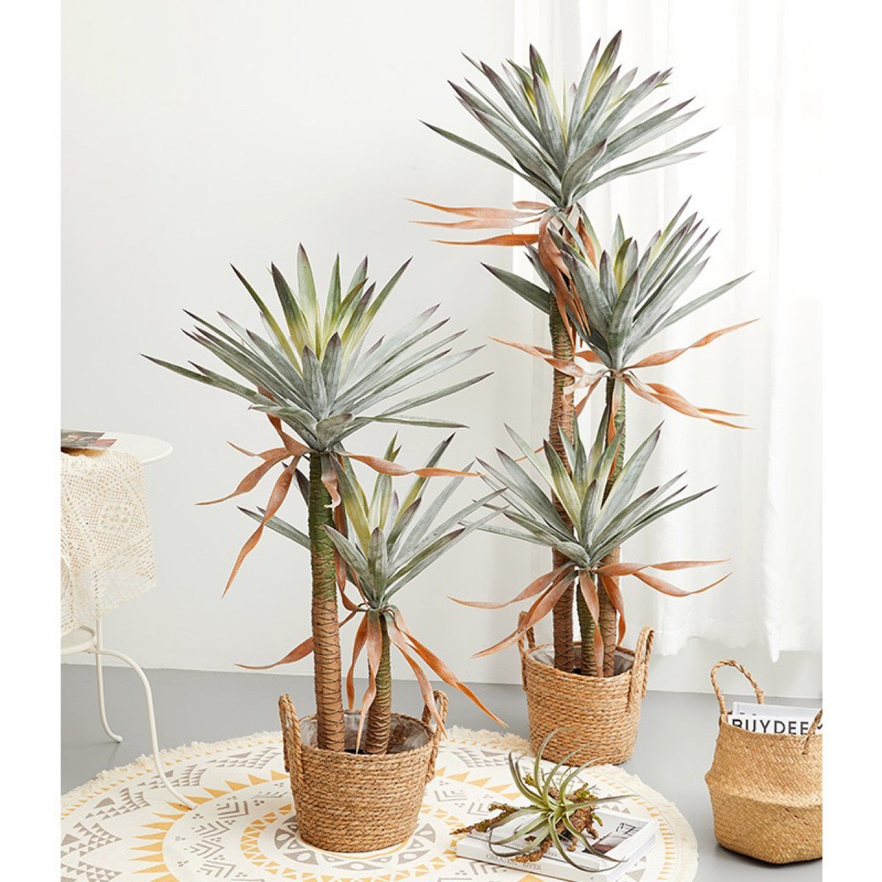 Имитация зеленого растения Агава Напольный бонсай