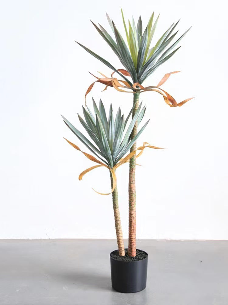 Имитация зеленого растения Агава Напольный бонсай