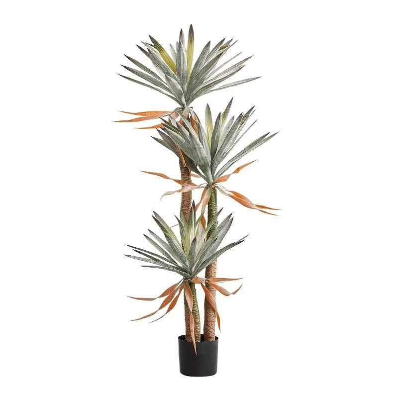 Имитация зеленого растения Агава Напольный бонсай