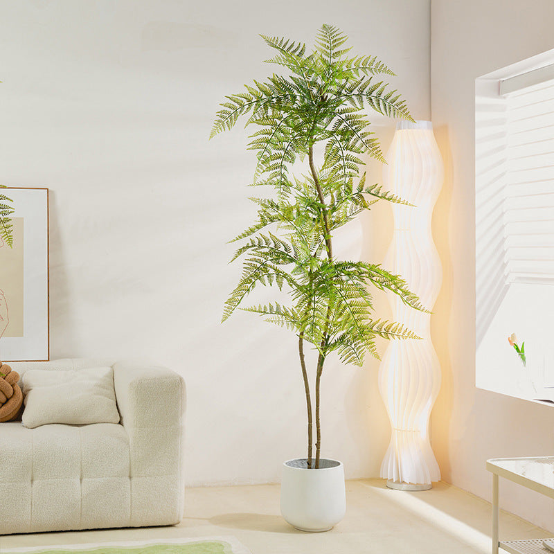 Simulated Plant Decoration Of Blue Jacaranda Potted Green Plants