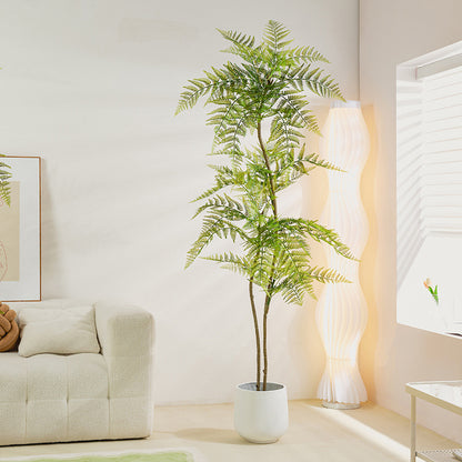 Simulated Plant Decoration Of Blue Jacaranda Potted Green Plants