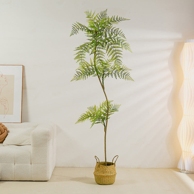 Simulated Plant Decoration Of Blue Jacaranda Potted Green Plants