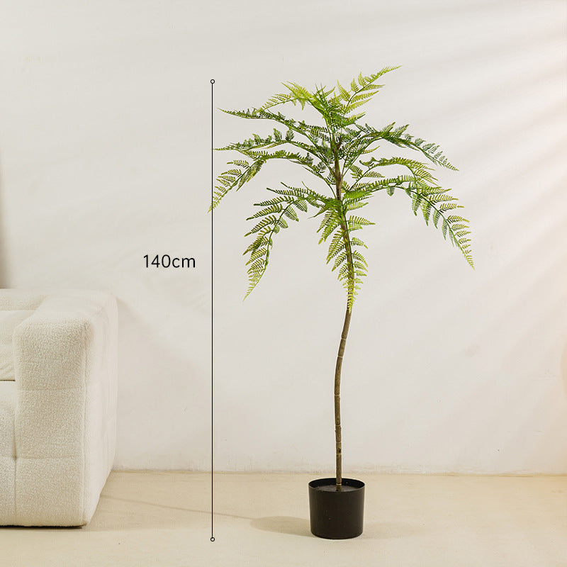 Simulated Plant Decoration Of Blue Jacaranda Potted Green Plants