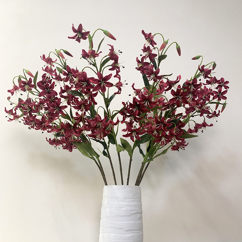 Home Soft Decoration Wedding Simulation Flower Lily