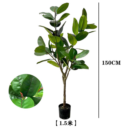 Simulita Potita Granda Verda Kverko Hejma Planka Dekoracio