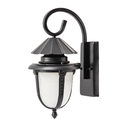 Black Iron Outdoor Wall Sconce, Custom Size & Style Optionsion