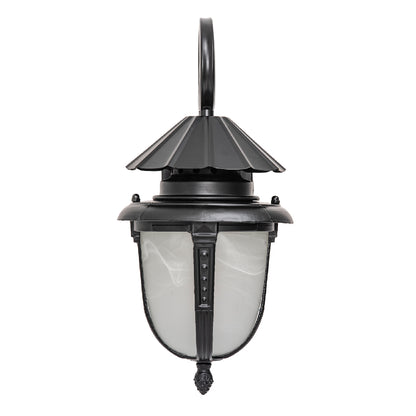 Black Iron Outdoor Wall Sconce, Custom Size & Style Optionsion