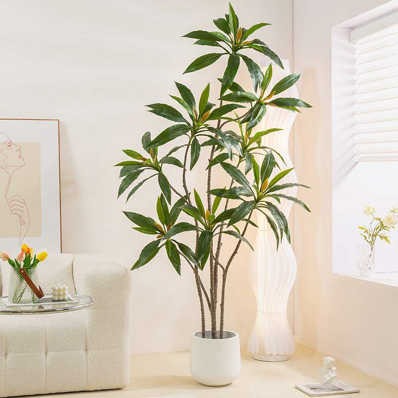 Simulated Green Plant Velvet Potted Plant