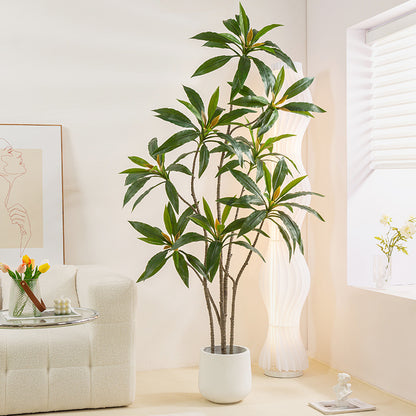 Simulated Green Plant Velvet Potted Plant