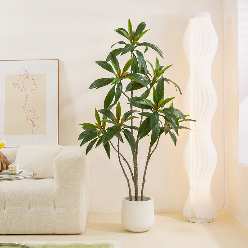 Simulated Green Plant Velvet Potted Plant