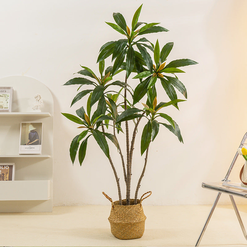 Simulated Green Plant Velvet Potted Plant