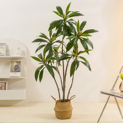 Simulated Green Plant Velvet Potted Plant