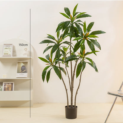 Simulated Green Plant Velvet Potted Plant