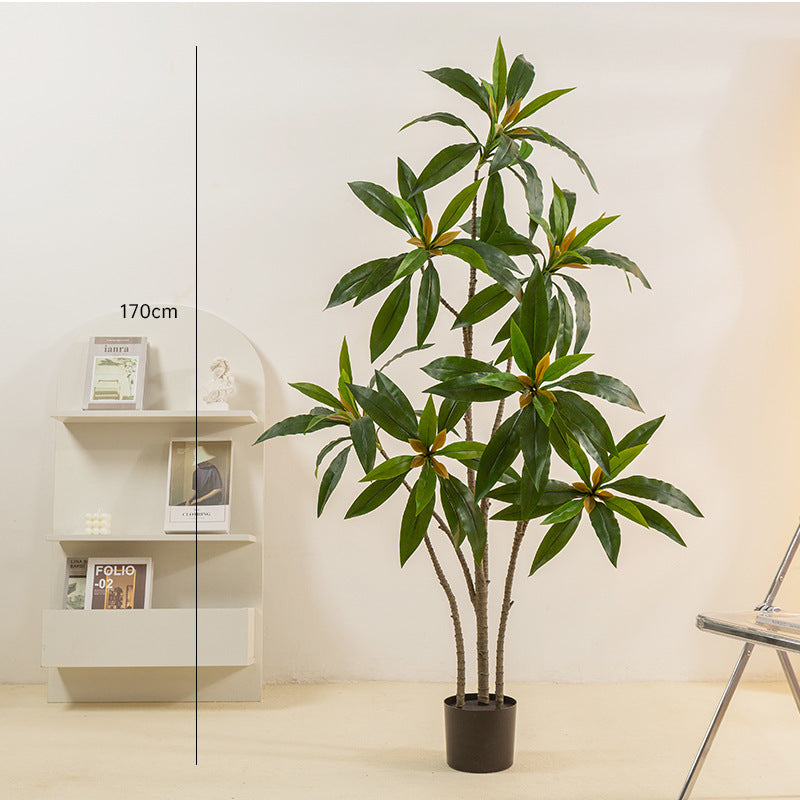 Simulated Green Plant Velvet Potted Plant