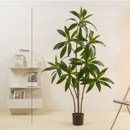 Simulated Green Plant Velvet Potted Plant