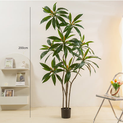 Simulated Green Plant Velvet Potted Plant