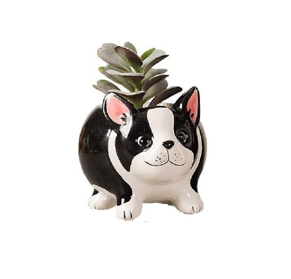 Mini Doggy Shape Succulent Ceramic Plant Pot