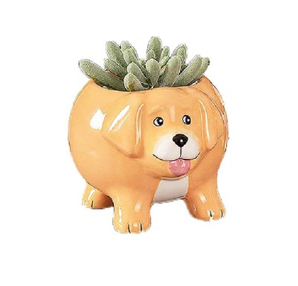 Mini Doggy Shape Succulent Ceramic Plant Pot