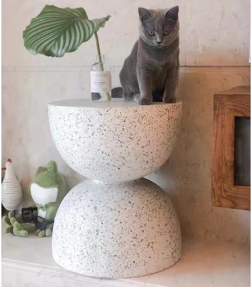 Concrete Side Stool Coffee Table