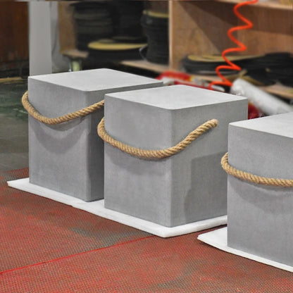 Konkreta Flanka Tablo Tabureto 