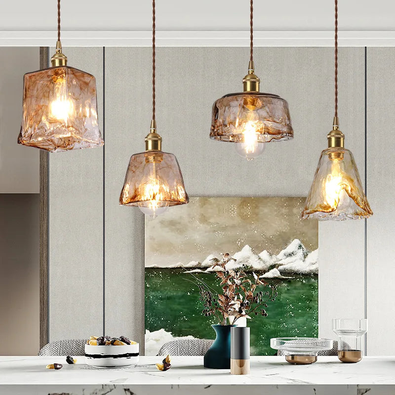 Glass Kitchen Hanging Lights