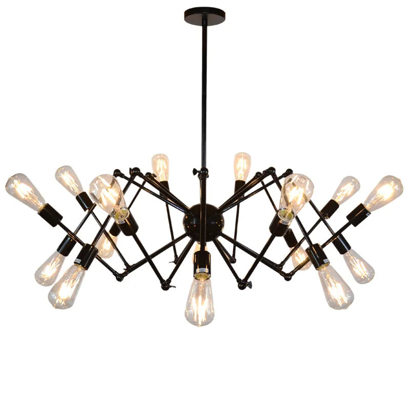 Подвесной светильник из хромированного железа