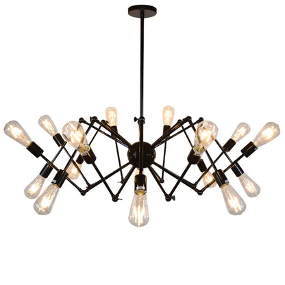 Подвесной светильник из хромированного железа