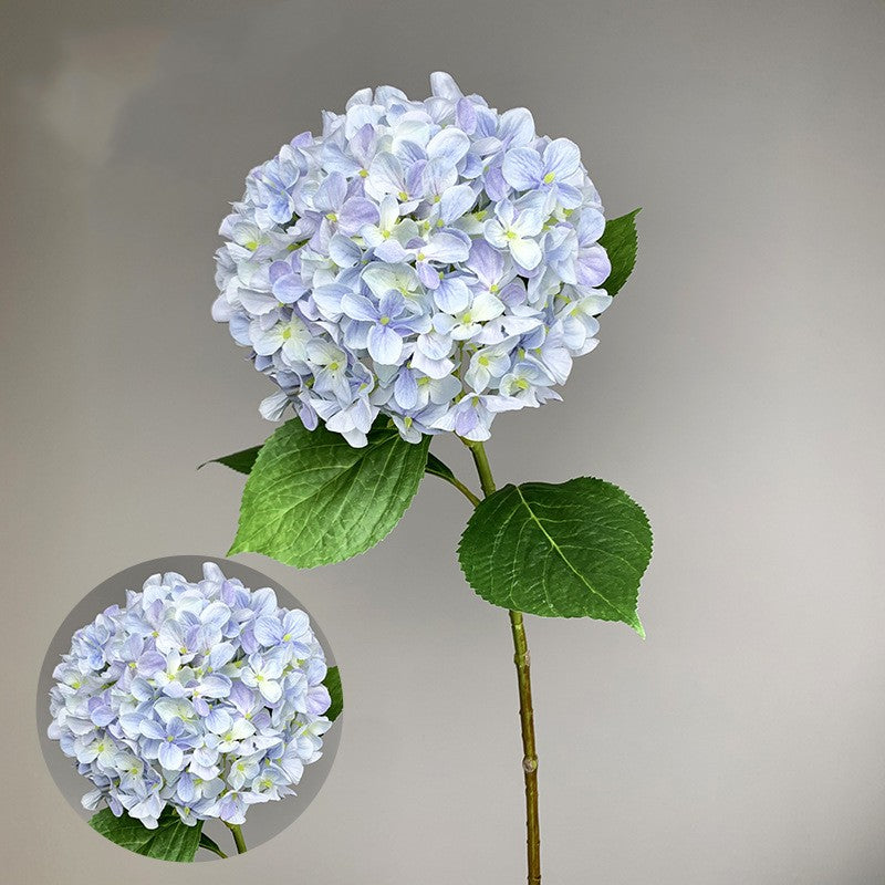 Simulated Hydrangea With Long Branches And Four Leaves
