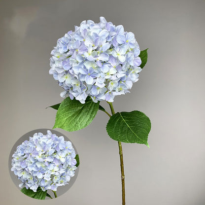 Simulated Hydrangea With Long Branches And Four Leaves