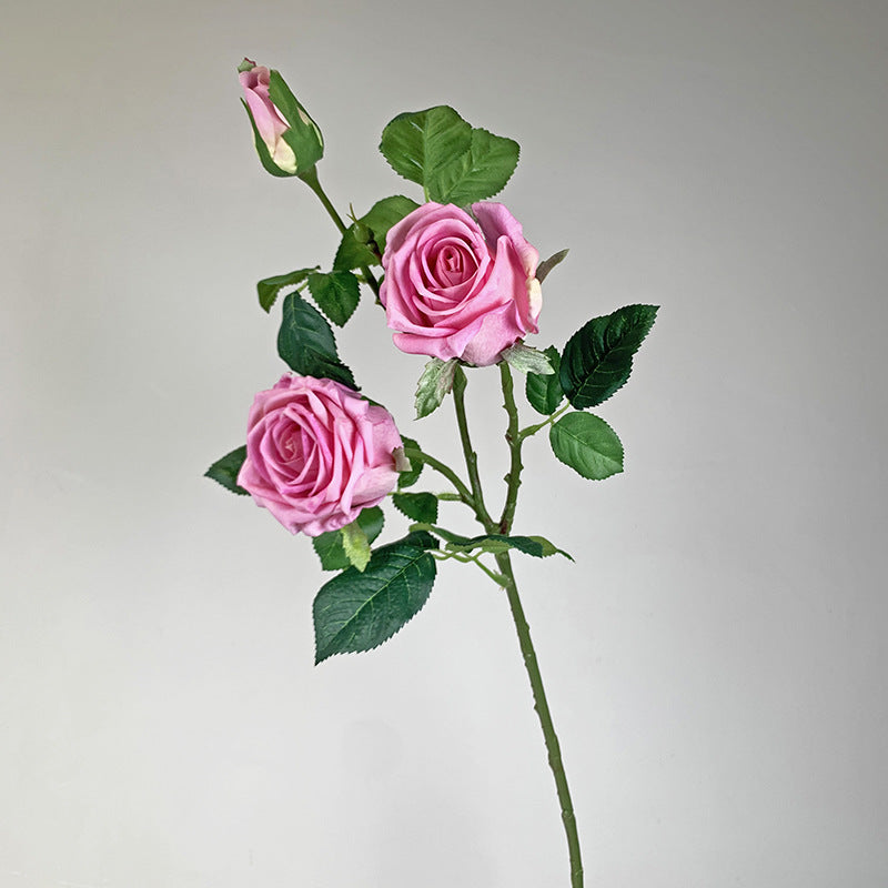 Simulated Rose 3 Head With Realistic Touch