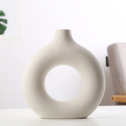 Nature Nordic Porcelain Circle Ceramic Vase