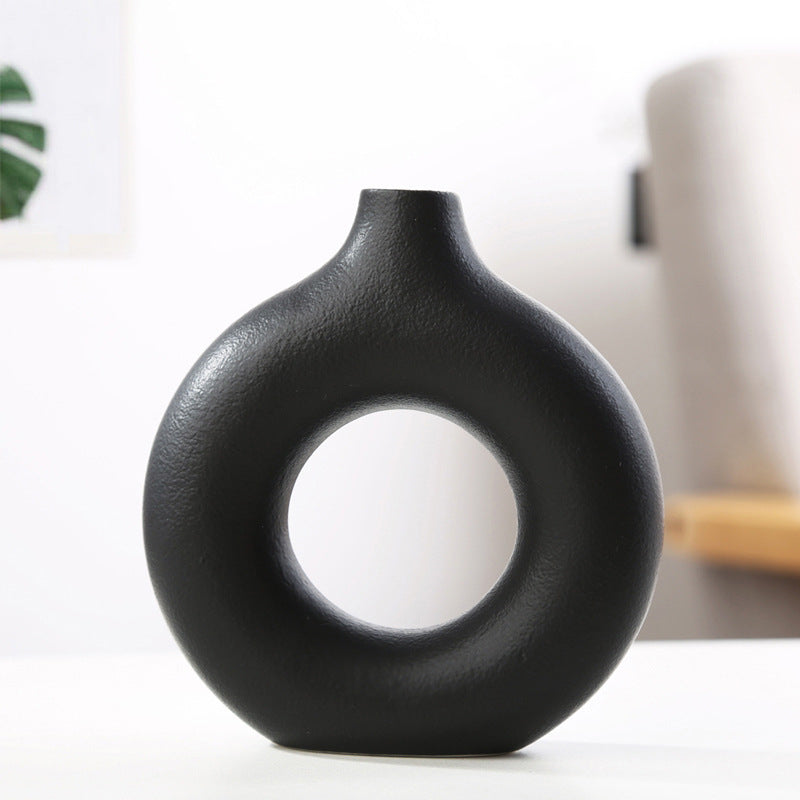 Nature Nordic Porcelain Circle Ceramic Vase