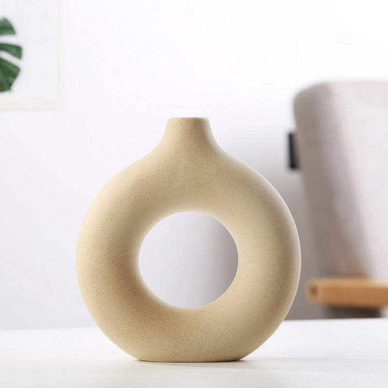 Nature Nordic Porcelain Circle Ceramic Vase