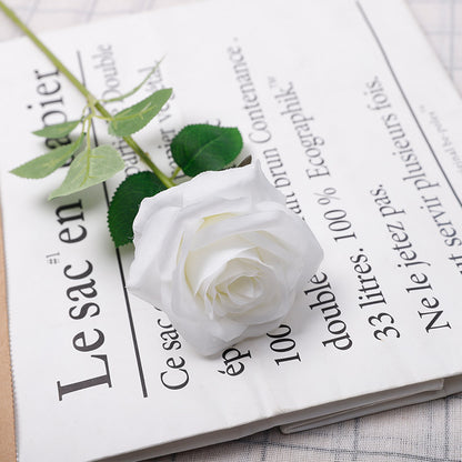 Simulated Flower Colorful Rose Single Branch