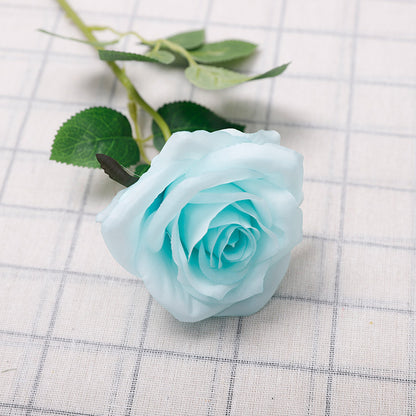 Simulated Flower Colorful Rose Single Branch