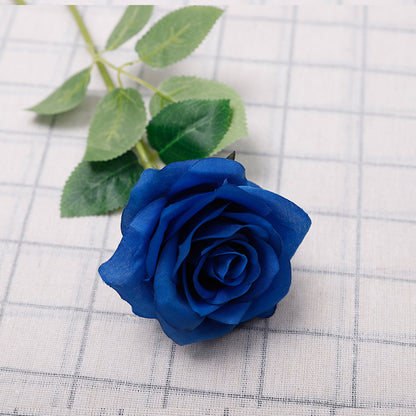 Simulated Flower Colorful Rose Single Branch