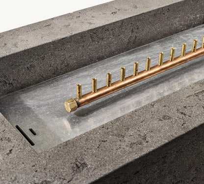 Бетонная яма для костра на открытом воздухе