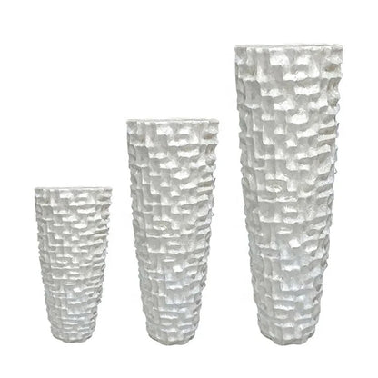 Декоративная уникальная ваза из ракушек в скандинавском стиле